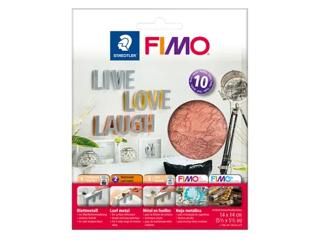 Bladmetaal Fimo 14x14cm 10vel koper