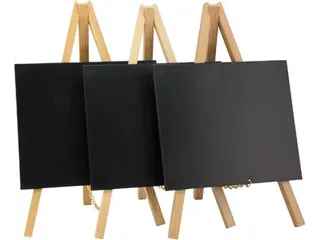 tafelkrijtbord Mini, 24x15cm beuk 3-poot, pak van 3 stuks - 4