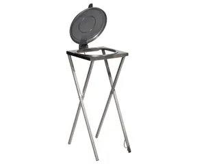 Rvs Afvalverzamelaar 120 Liter 900x400x450mm Voetpedaal Zilver - 1