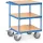 Tafelwagen 2416 500kg 600x600mm 3 etages hout RAL5007