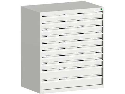 ladekast HxBxD 1200x1050x650mm 10laden zware lasten RAL7035