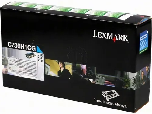 Tonercartridge Lexmark C 736 h 1 cg Retourprogramma Cyaan