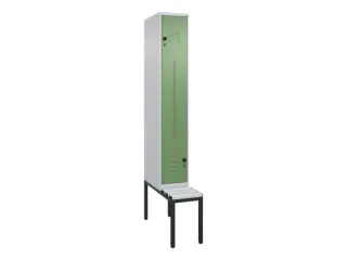 Z-garderobekast,HxBxD 2120x300x815mm,2vak,vak B 300mm,draaigrendel - 1