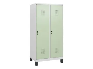 schoollocker,HxBxD 1630x800x500mm,2vak,vak B 400mm,draaigrendel,voeten - 2