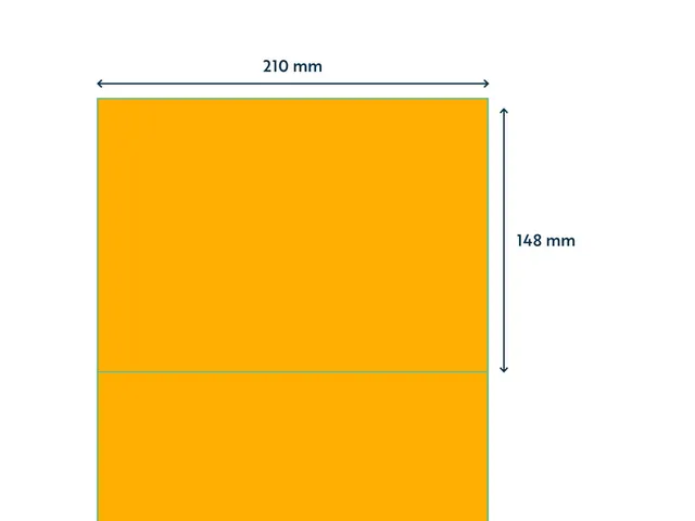 Etiket Rillprint 210x148mm fluororanje 200 etiketten