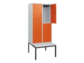 Dubbeldekse dekenkist,HxBxD 1950x800x815mm,2x2vak.,vak B 400mm - 2