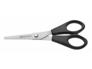 Kantoorschaar Westcott 130mm met kunststof grip rvs - 4