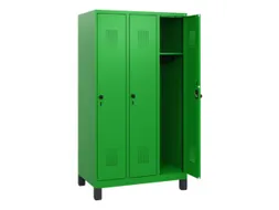 schoollocker,HxBxD 1630x900x500mm,3vak,vak B 300mm,draaigrendel,voeten