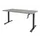 Dextro Slinger Bureau Zit-sta T-poot 180x80 Licht Grijs 25mm Zwart