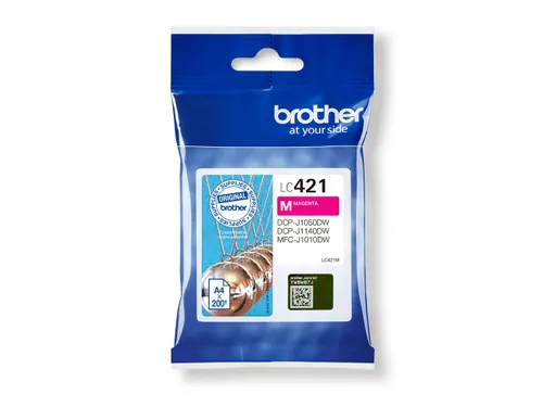 Inktcartridge Brother LC-421M rood