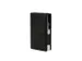 Pasjeshouder Clicksafe nappaleer zwart/zilver RFID