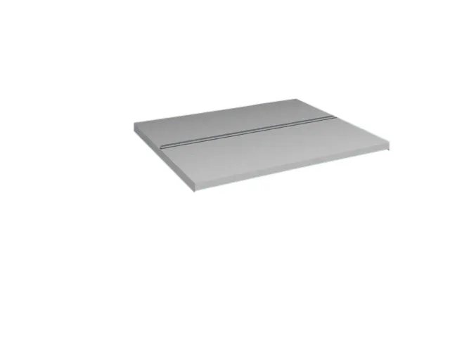 legbord,v. dossierstelling,BxD 750x600mm,vakl. 90kg,staal,RAL7035