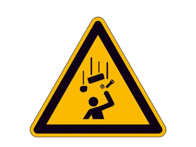 panneau d'avertissement p. int./ext. Avertissement Chute d'objets alu