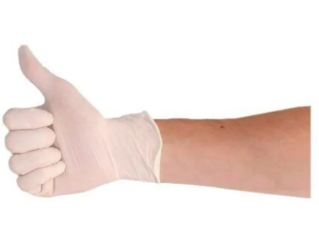 Handschoen CMT S latex poedervrij wit 100 stuks