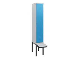 locker met bank,HxBxD 1950x300x815mm,1vak,vak B 300mm,cil.-slot