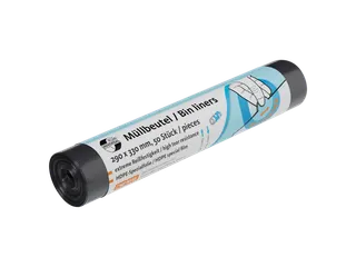 Vuilniszak 6 micron 29x33cm 4L HDPE zwart rol 50 stuks - 1