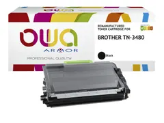 Toner OWA alternatief tbv Brother TN-3480BK zwart