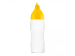 Araven Doseerfles knijpfles sausdispenser 35cl Geel Non-drip