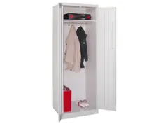 kleding-/wasgoedkast,HxBxD 1800x600x500mm,RAL7035,front RAL5012