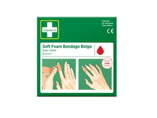Bandage Cederroth Soft Foam beige 3cmx4.5m - 2
