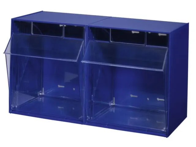 Assortimentsbak Hxbxd 355x600x311mm 2bakken Polystyreen Blauw