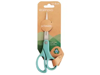 Schaar Econovo 178mm blauw blister à 1 stuk - 1