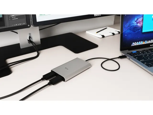 i-tec Thunderbolt 3 Dual DP Video Adapter, Thunderbolt 3, USB Type-C,