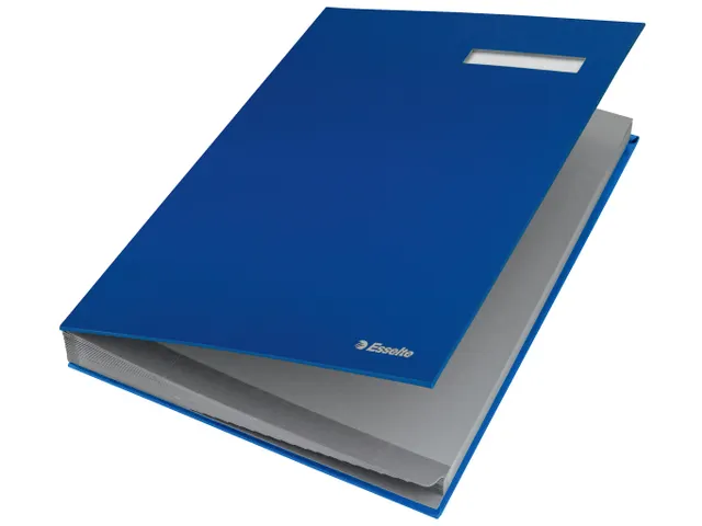 Vloeiboek Esselte 6210 karton 20 vakken blauw