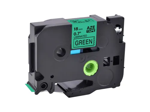 NEUTRAL Labeltape P-touch TZE-741 29mmx8m Zwart op Groen gelamineerd