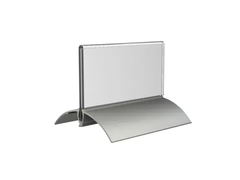 Tafelnaambord Europel 52x100mm acryl aluminium 2st