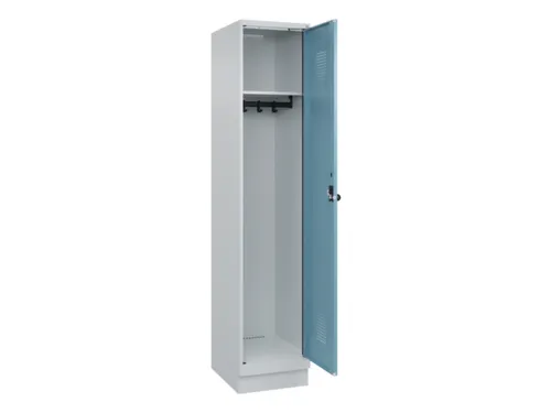 locker,HxBxD 1950x400x500mm,1vak,vak B 400mm,draaigrendel,sokkel