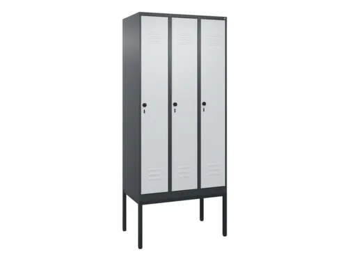 locker voor scheiding van kleding,HxBxD 2120x900x500mm,3vak