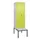 PBM-locker met bank,HxBxD 2120x600x815mm,2vak,vak B 300mm,draaigrendel