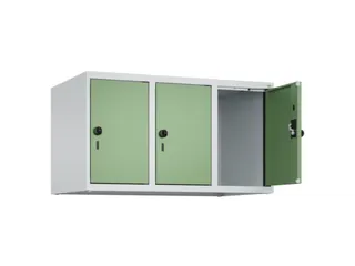 opzetkast,v. locker,3vak.,vak B 300mm,HxBxD 500x900x500mm,draaigrendel - 1