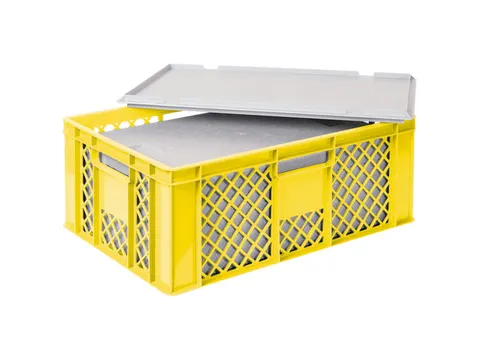 Euronorm-stapelbak,m. isoleerbox,HxLxB 240x600x400mm,43/20,4l,HDPE