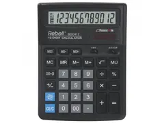 Calculator Rebell-BDC412-BX zwart desktop