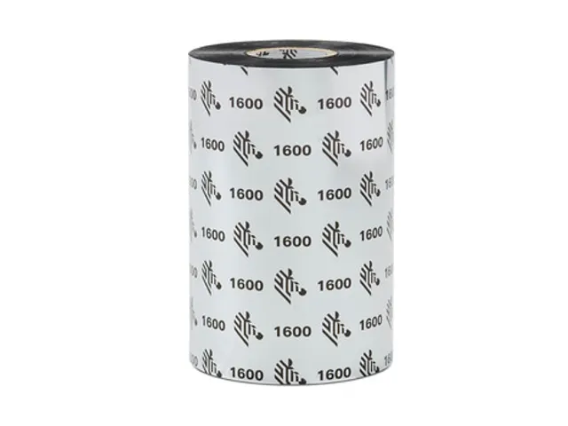 Zebra 1600 wax ribbon 01600BK08345 83mmx450m