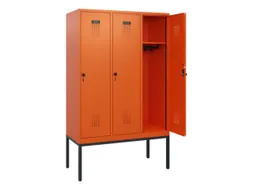 schoollocker,HxBxD 1950x1200x500mm,3vak,vak B 400mm,draaigrendel
