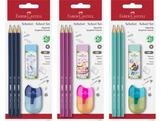 Potlood Faber-Castell 1111 HB schoolset 5 stuks op blister - 1