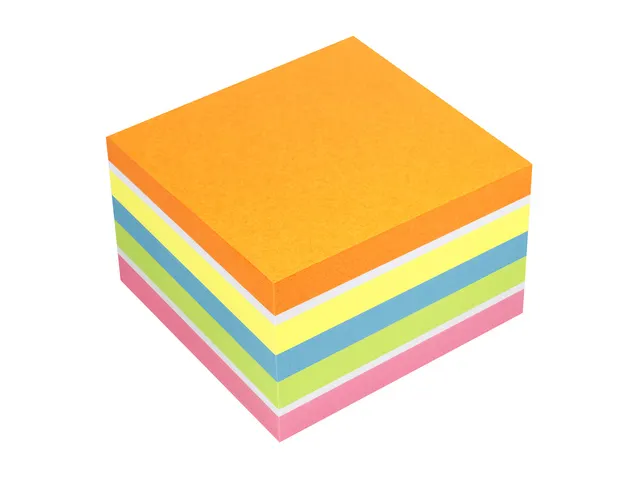 Notitieblok 75x75mm assorti Brilliant blok a 450 vel