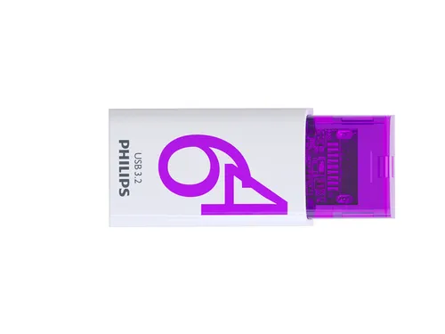 USB stick 3.2 Philips Click USB-C 64GB paars