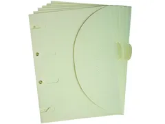 Smartfolder geperforeerde opbergmappen A4 Beige 6 stuks