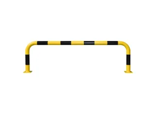 aanrijdbeschermingsbeugel,v. binnen,HxB 350x2000mm,staal,geel/zwart - 1
