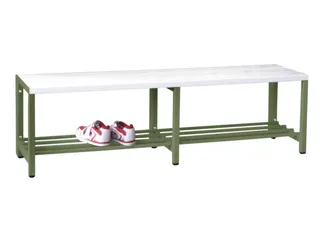 omkleedbank,HxLxD 430x1500x370mm,onderstel RAL6011 - 2