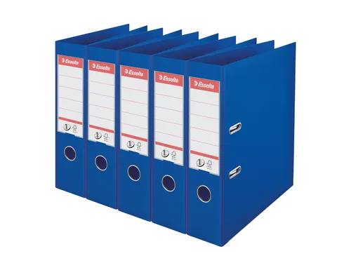 Ordner Esselte No.1 72mm PP 30% gerecycled folie Multipack blauw 5 stu