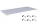 tablette,p. rayonnage,lxP 1000x500mm,charge max. par tabl. 125kg,acier