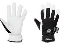 Handschoen Tegera 447, Maat 8 Zwart Wit Leder