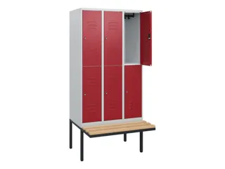 Dubbeldekse dekenkist,HxBxD 1950x900x815mm,3x2vak.,vak B 300mm - 2