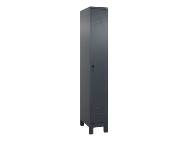 locker,HxBxD 1950x300x500mm,1vak,vak B 300mm,draaigrendel,voeten