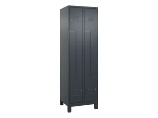 Z-garderobekast,HxBxD 1950x600x500mm,vak B 150/300mm,cil.-slot,voeten - 1